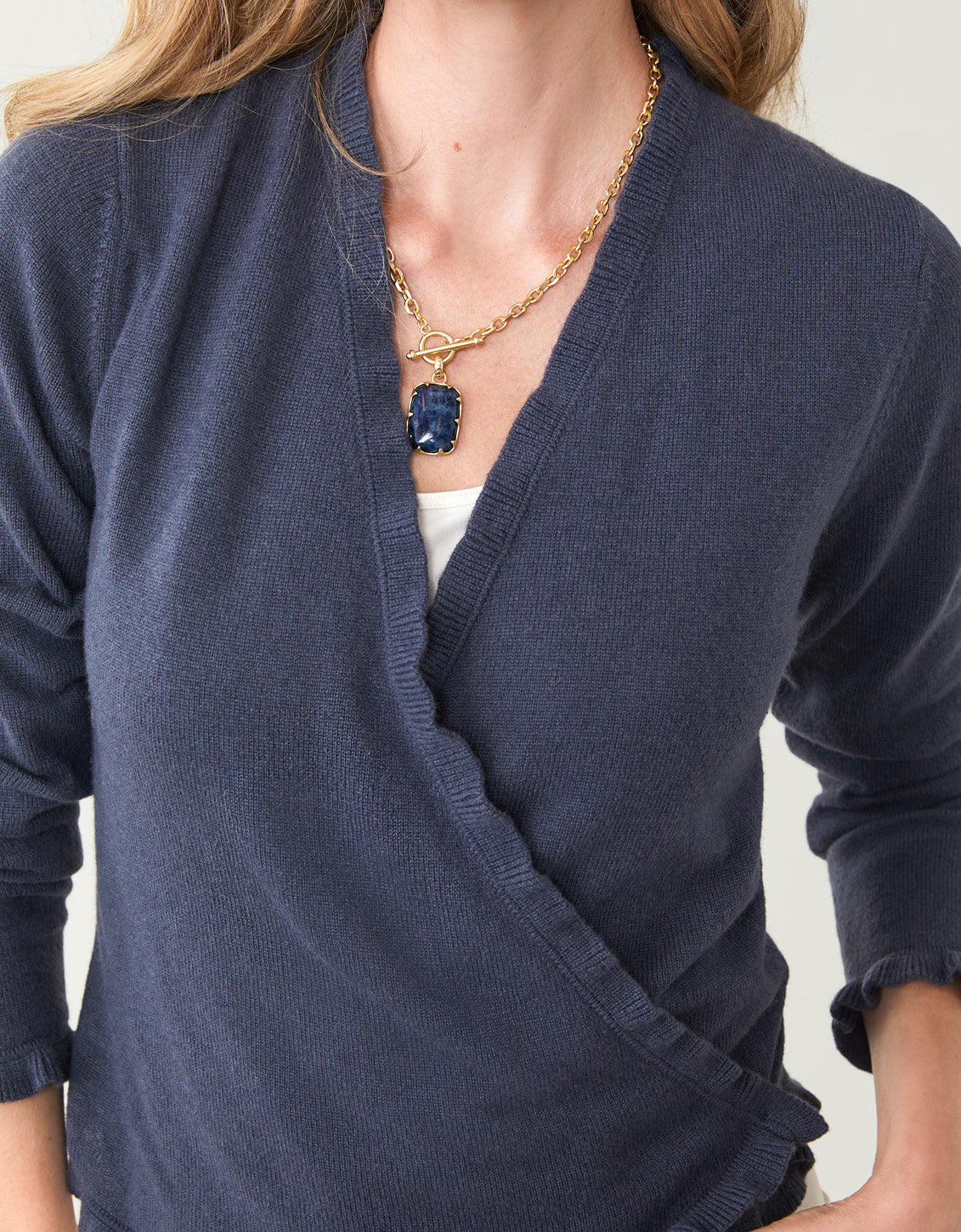 Clara Convertible Cardigan Deep Slate