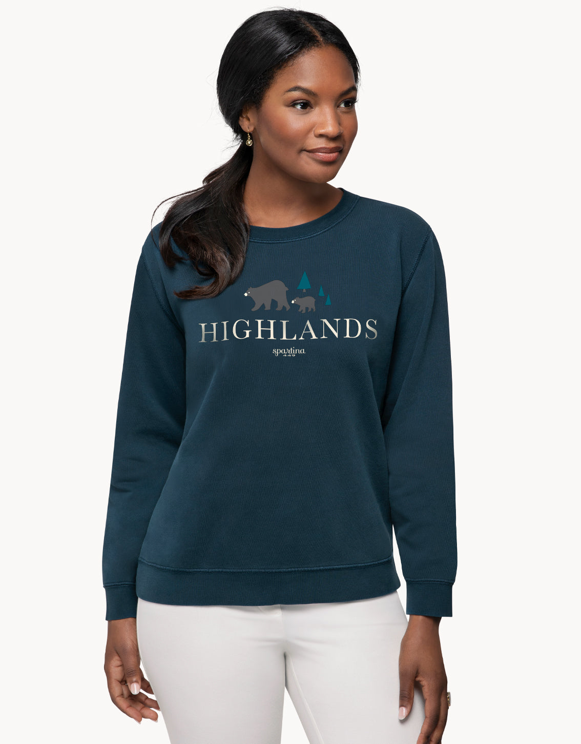  Highlands Sweatshirt Slate Blue Bear