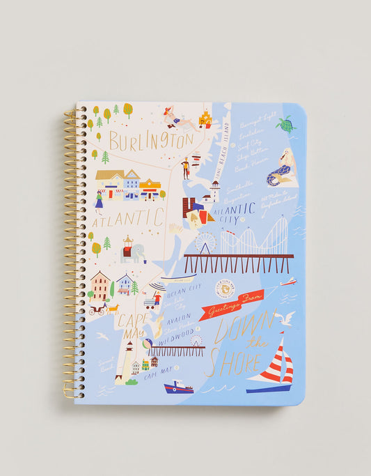  Down The Shore Ruled Notebook 6.5x8.5