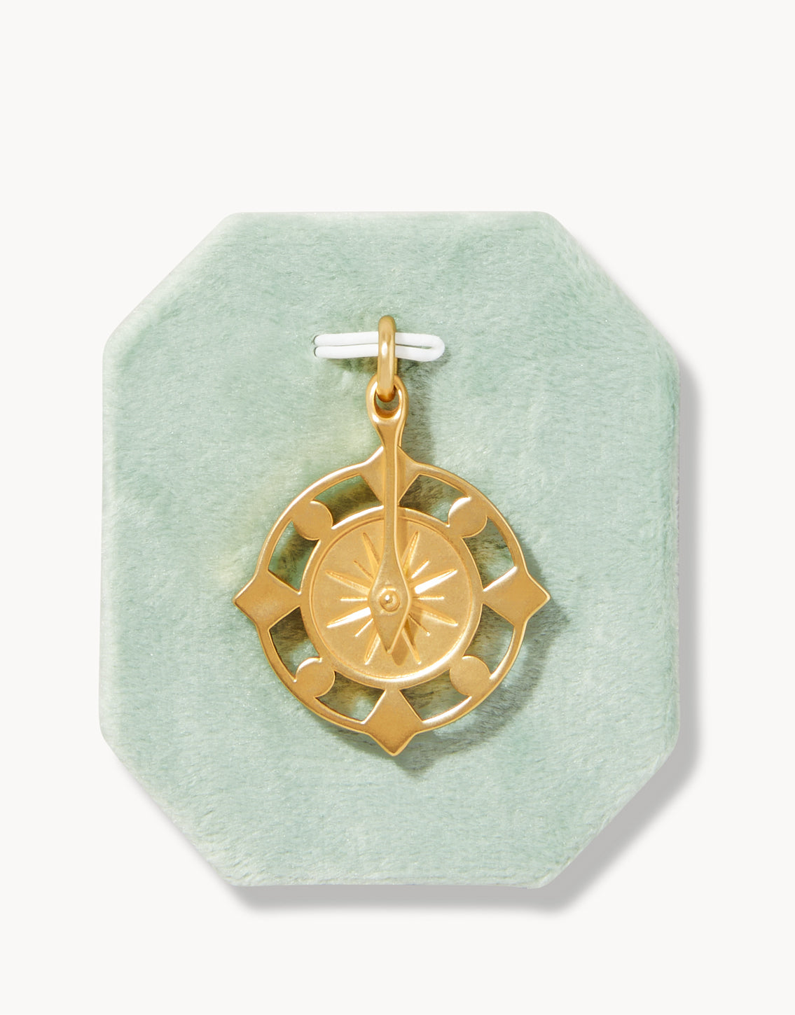  Explorer Compass Crystal Charm