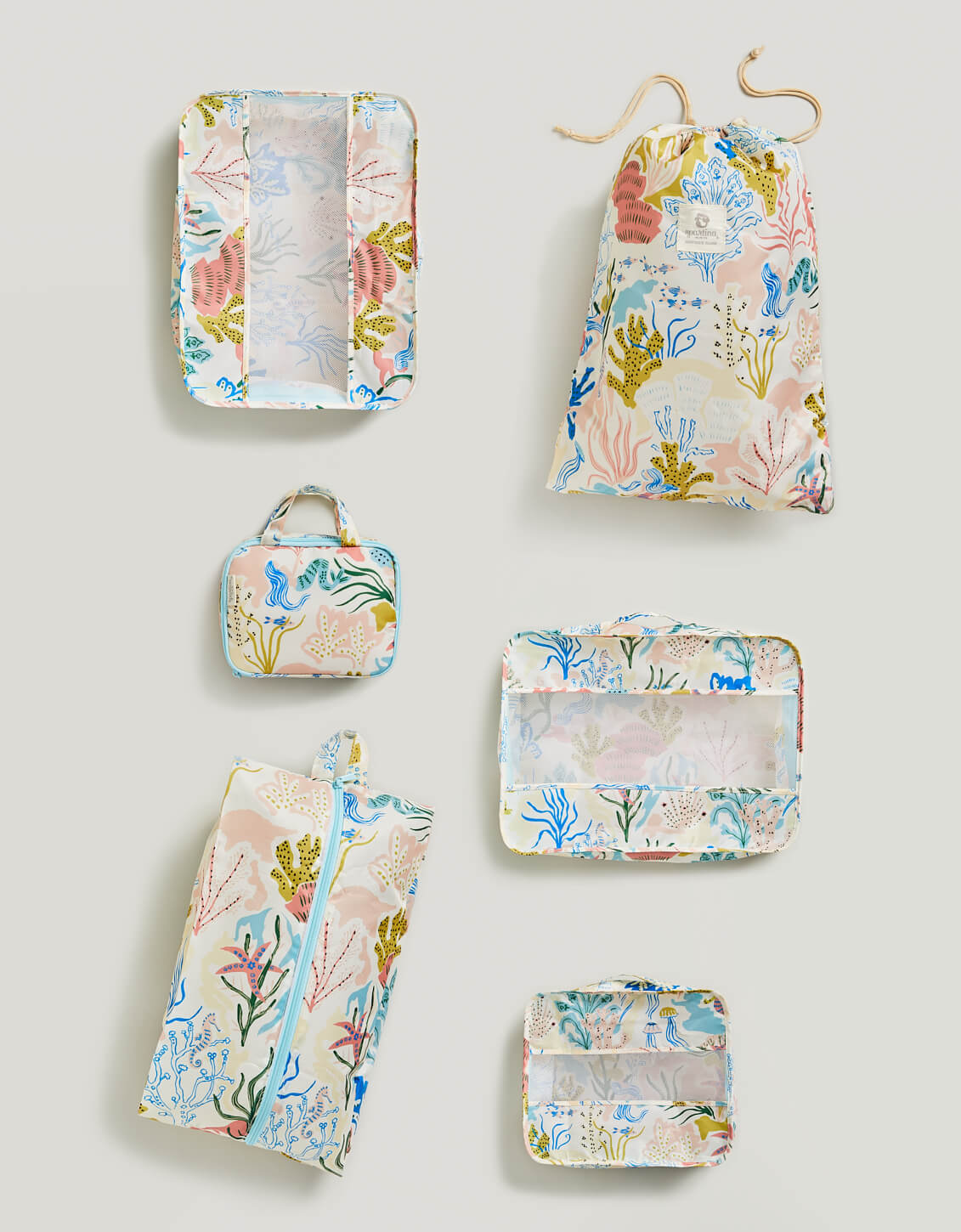  6-Piece Mermaid Sea Packing Cube Set