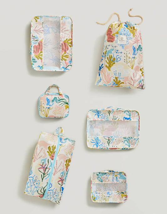  6-Piece Mermaid Sea Packing Cube Set