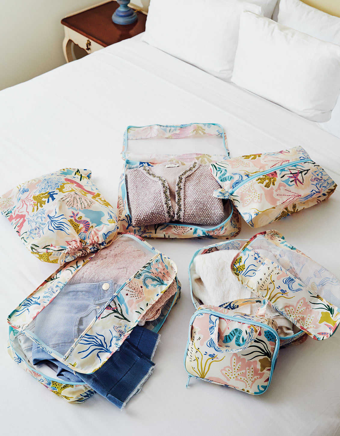  6-Piece Mermaid Sea Packing Cube Set