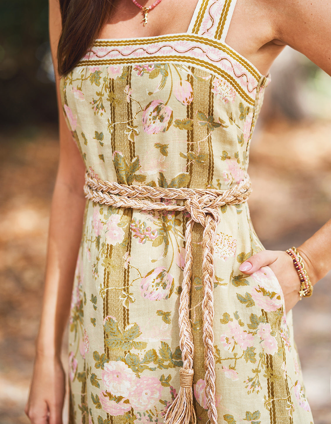  Cleona Midi Dress Calm Waters Bouquet