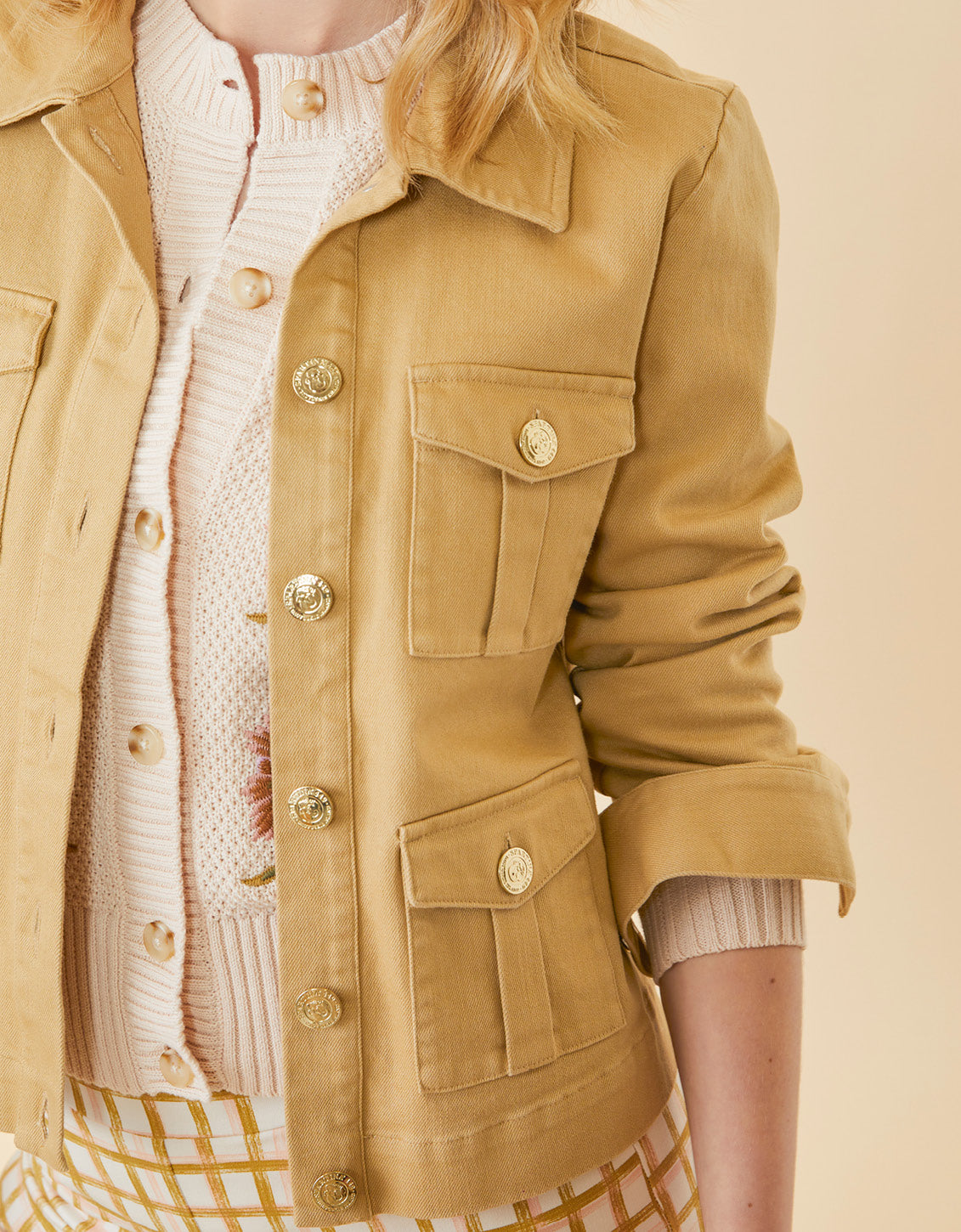  Marlie Twill Jacket Khaki