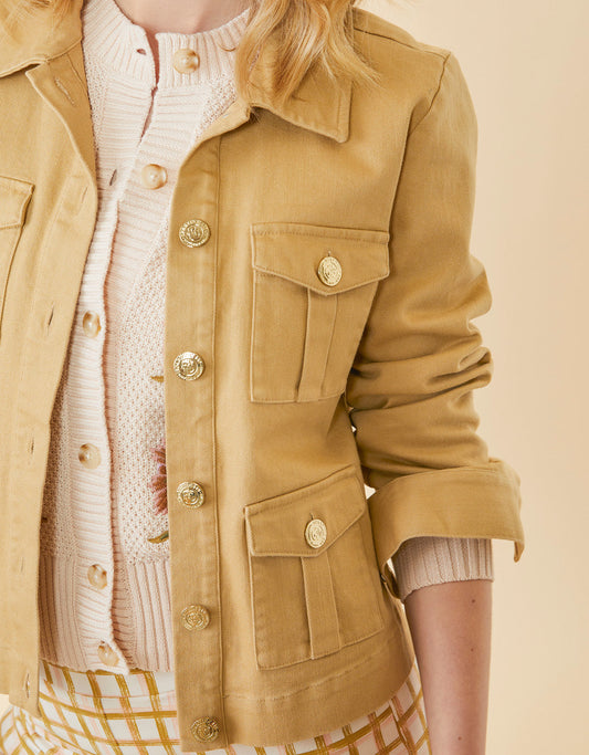  Marlie Twill Jacket Khaki