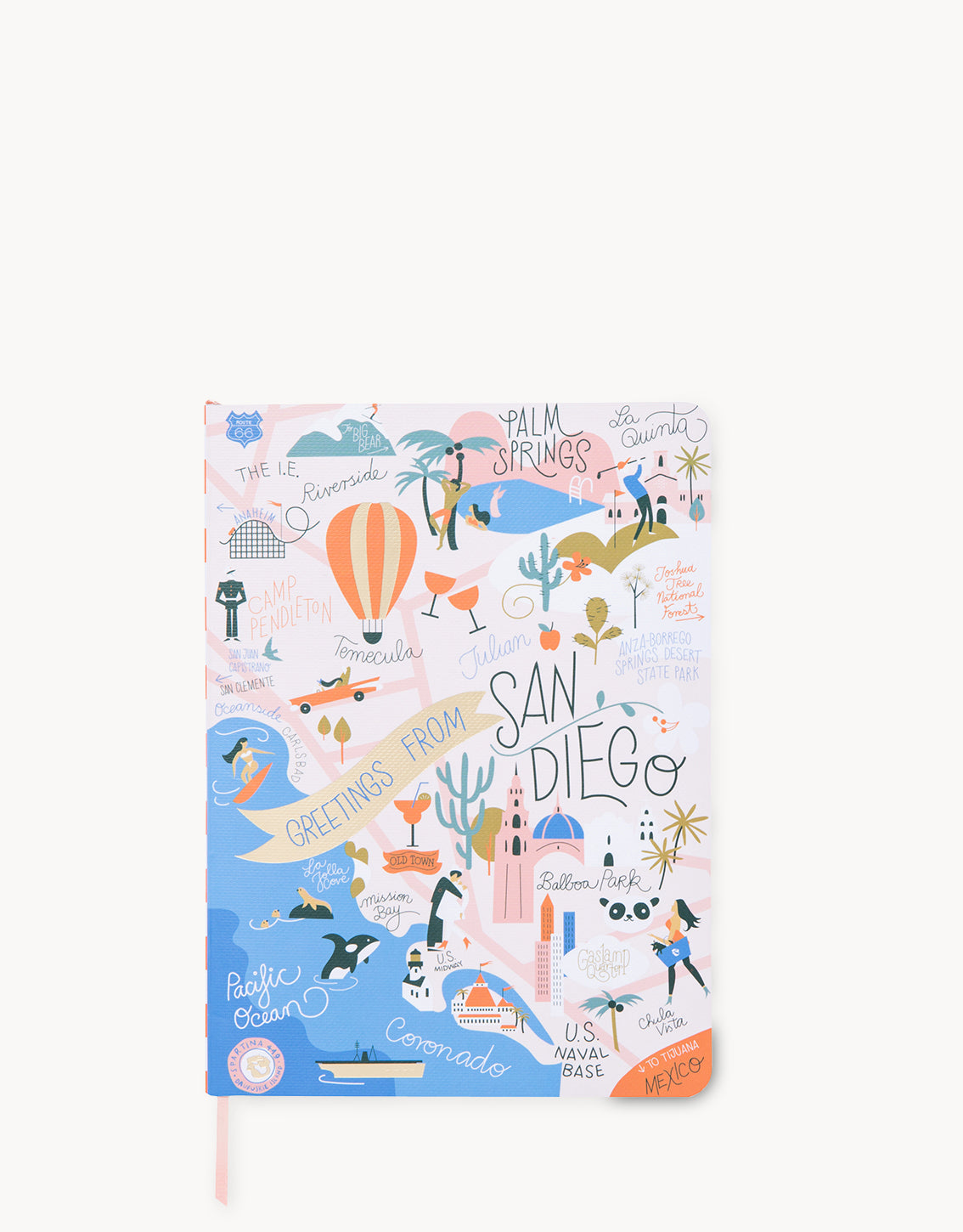  Ruled Notebook Southern California 5x7
