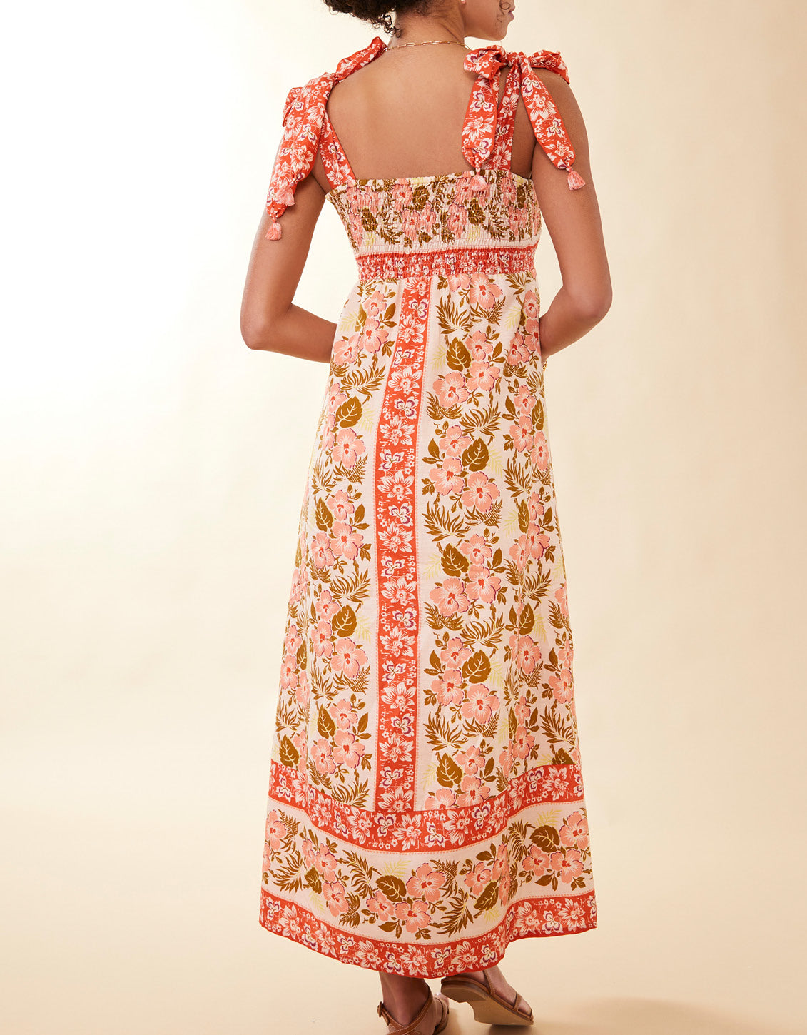  Saylor Midi Dress Callawassie Hibiscus Stripe