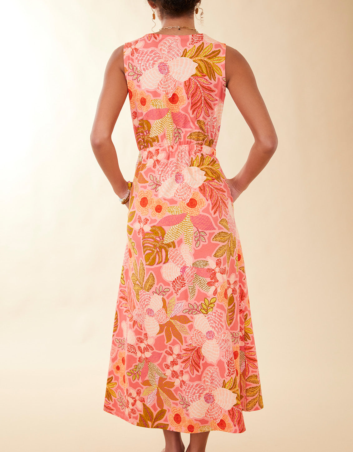  Lenea Maxi Dress Callawassie Flowers Pink