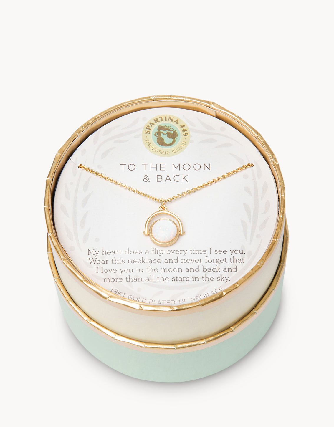  Sea La Vie To The Moon Back Reversible Necklace
