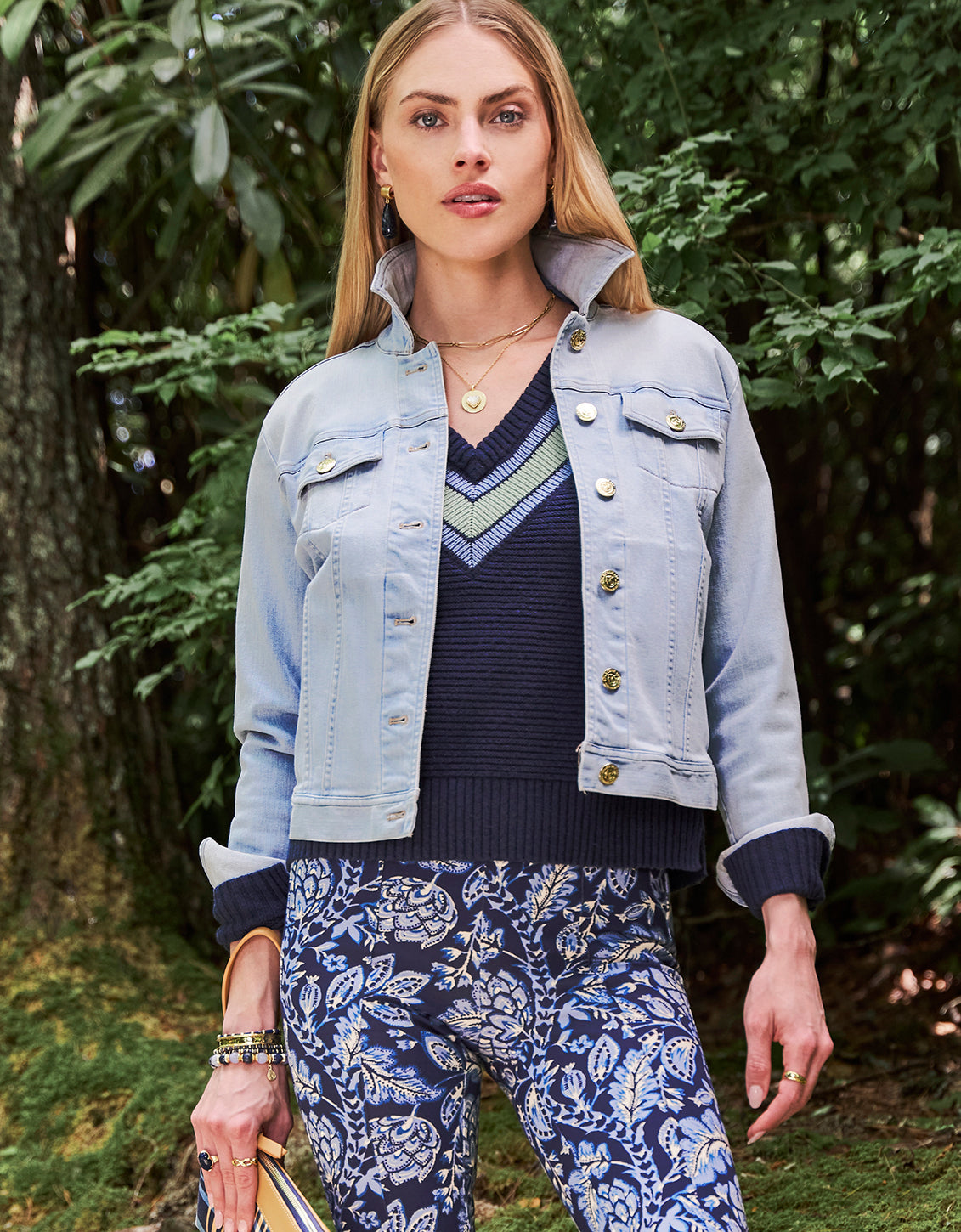  Leah Denim Jacket Grove Wash