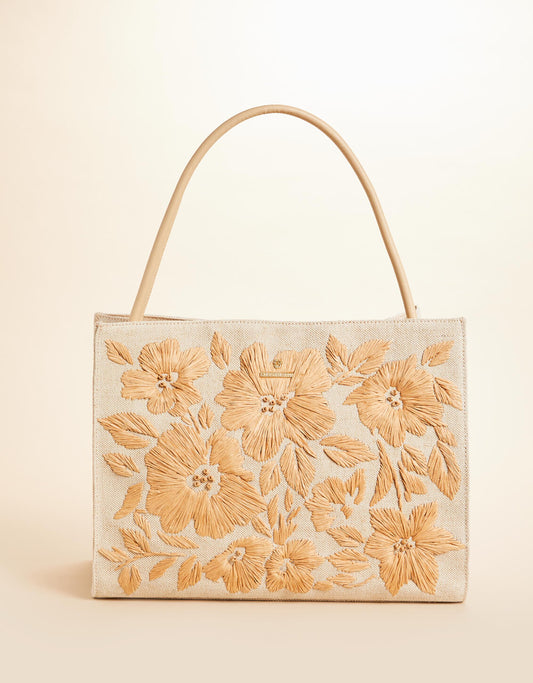  Piper Straw Tote Calm Waters