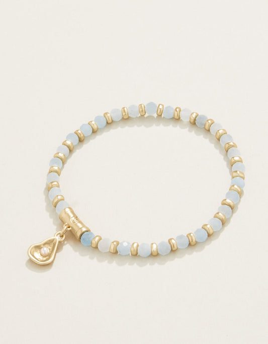  Calm Waters Stretch Bracelet Aquamarine