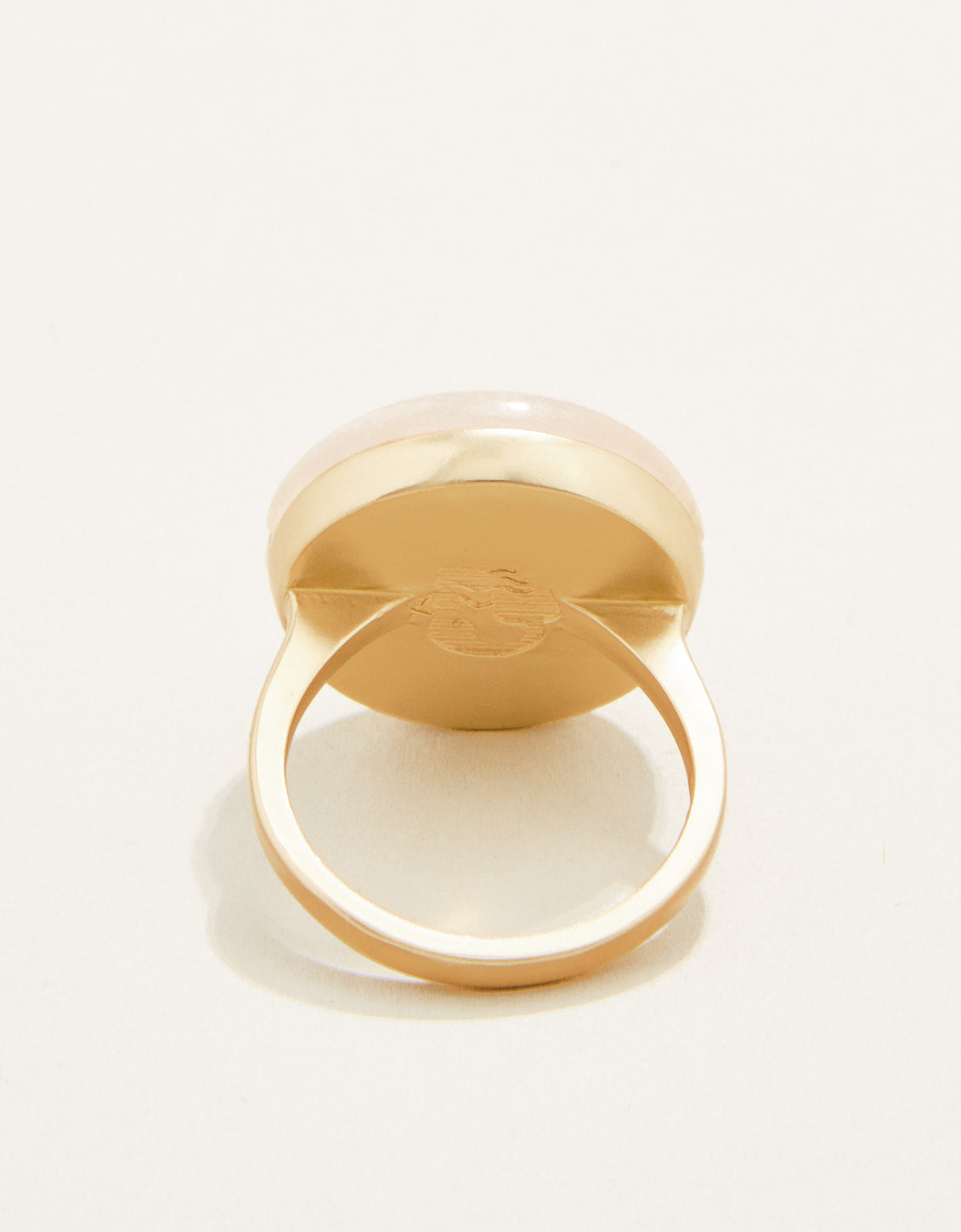  Centered Stone Ring White/Jade