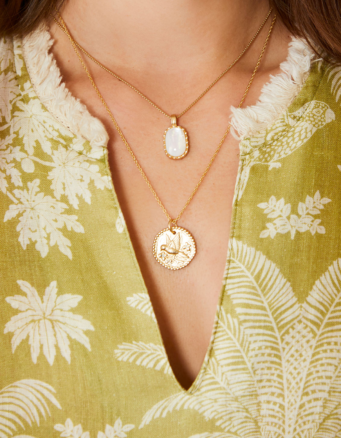  Nara Petite Necklace 17" Mother-of-Pearl