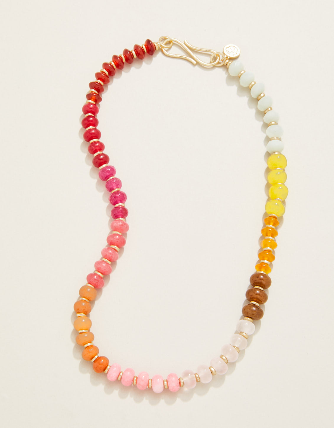  Sawyer Stone Necklace 17" Warm Multi