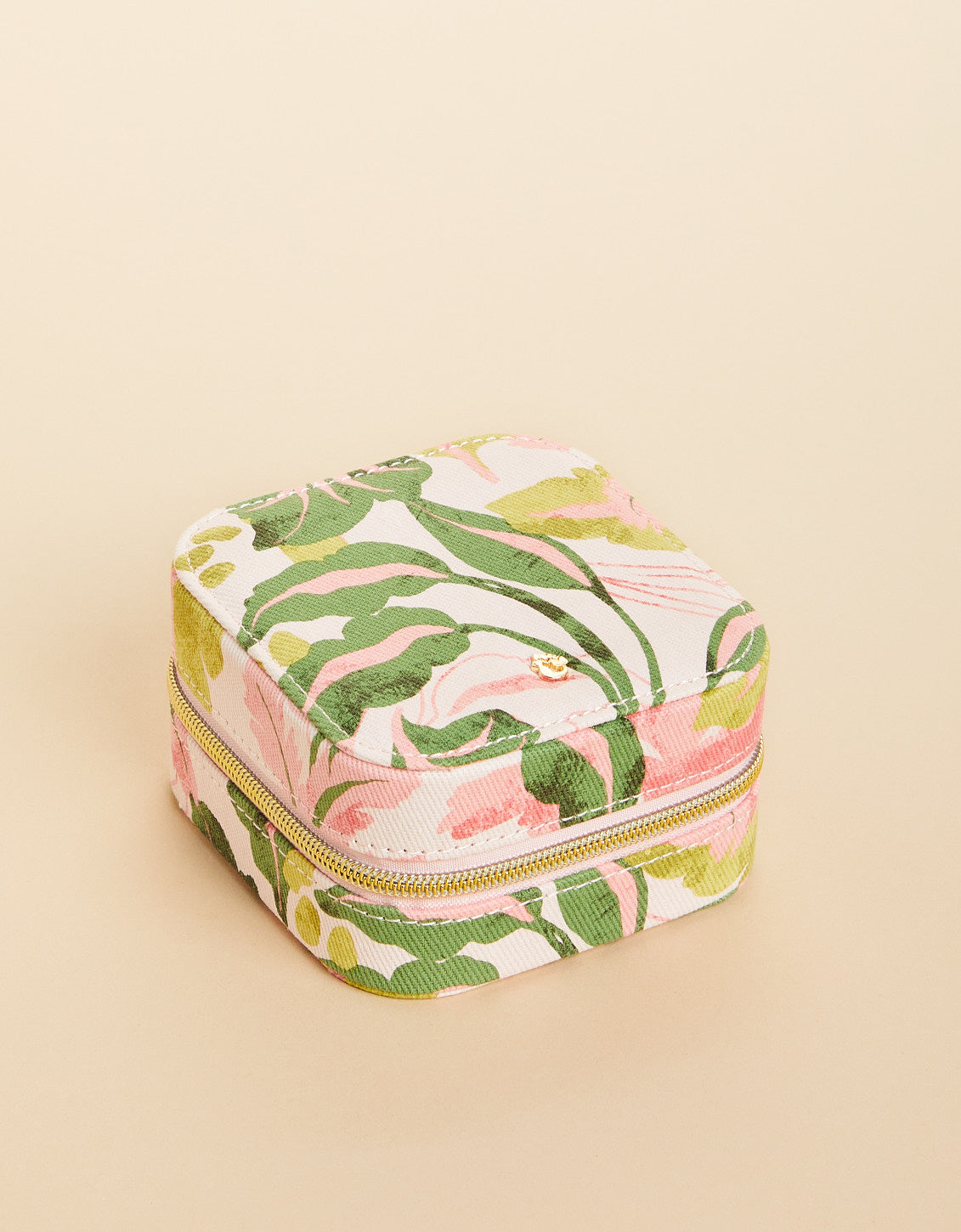  Jewelry Mirror Travel Case Palm Paradise
