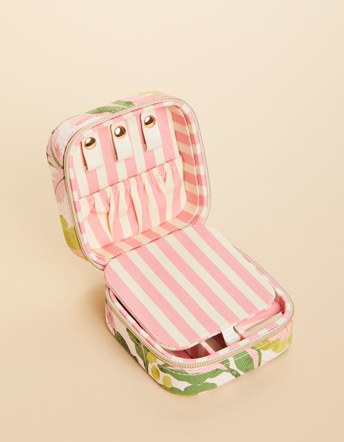  Jewelry Mirror Travel Case Palm Paradise