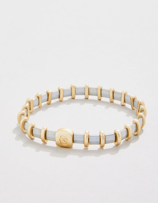  Lila Stretch Bracelet Silver