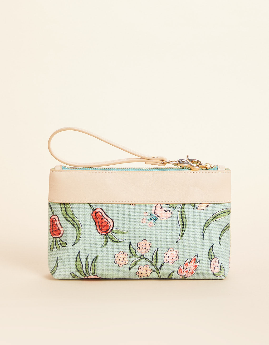  Tassel Wristlet Hamilton Floral Block Print
