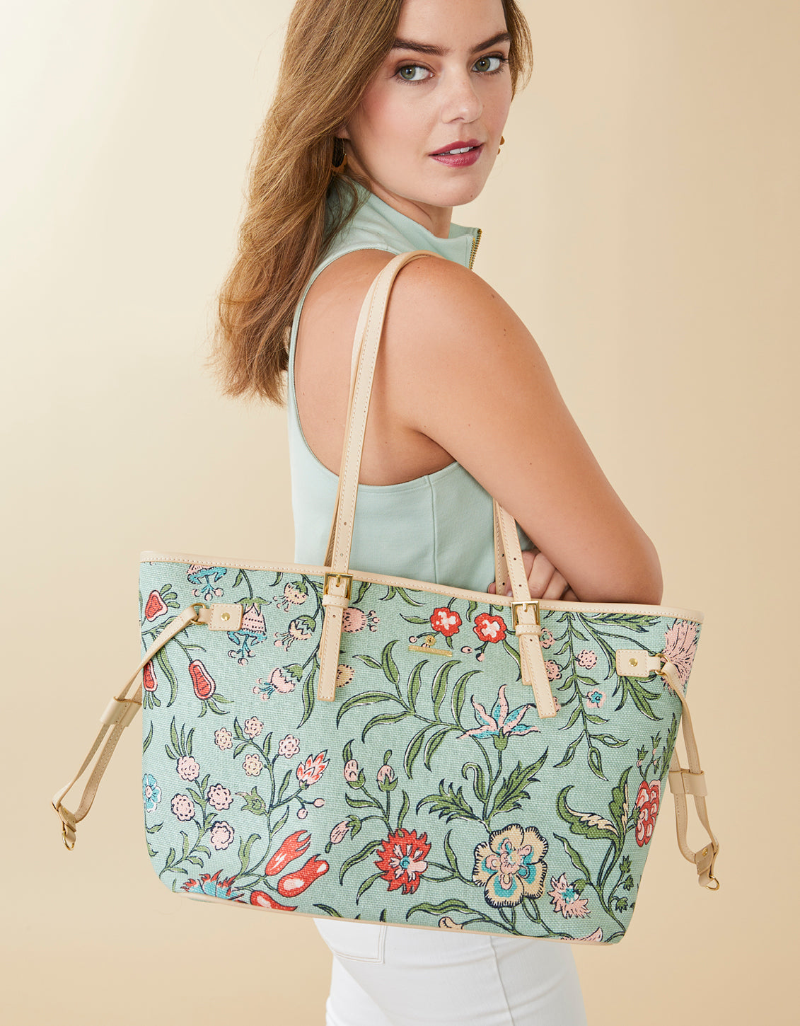  Jetsetter Tote Hamilton Floral Block Print