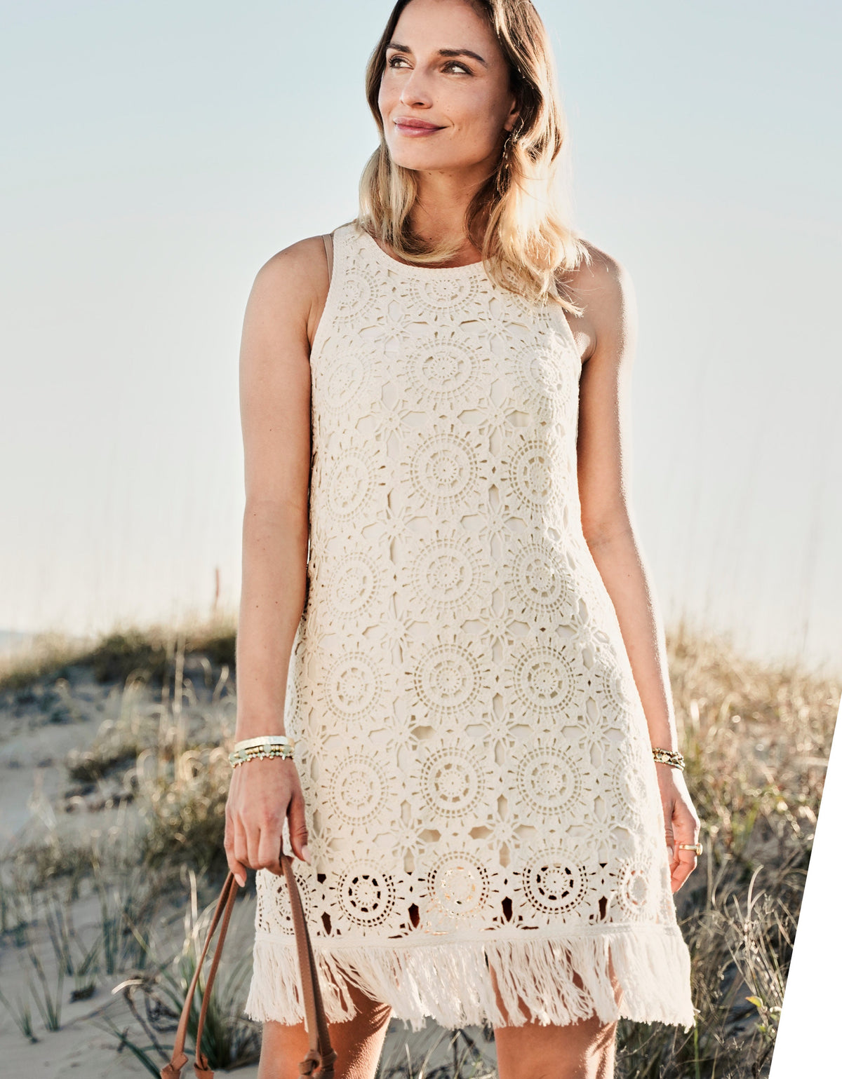  Jana Crochet Dress Coconut Milk