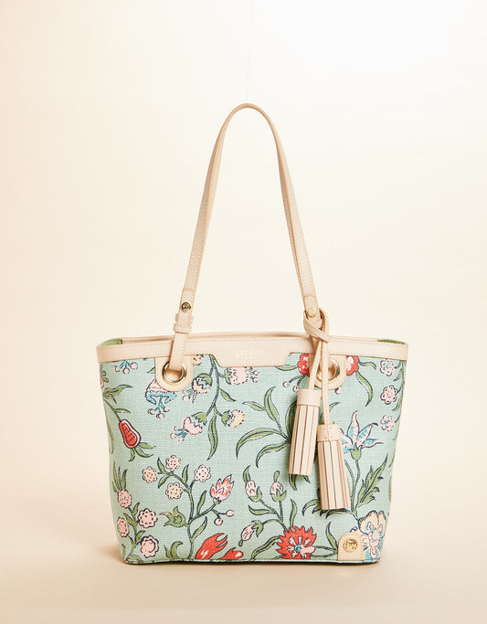  Island Tote Hamilton Floral Block Print