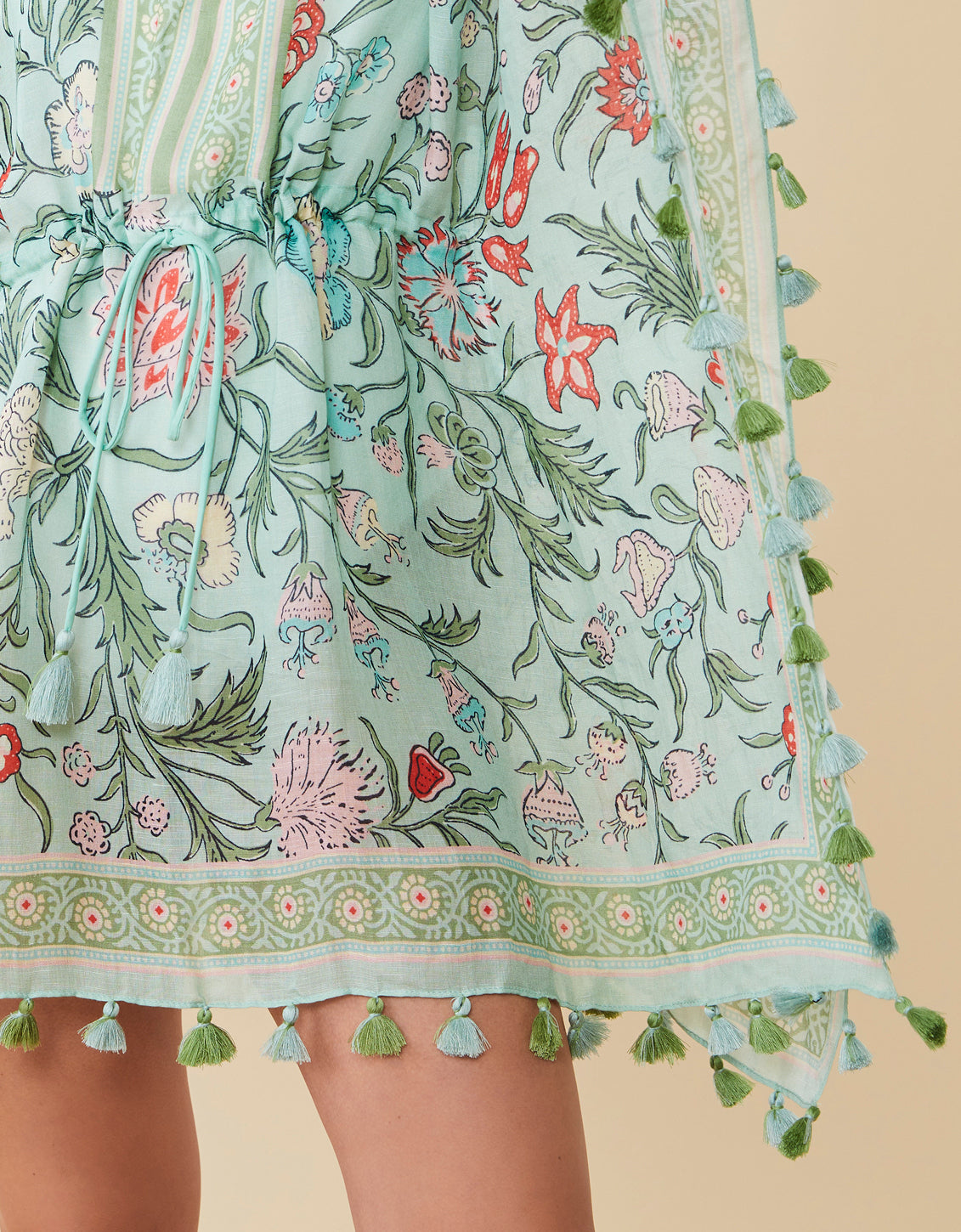  Beach Cover Up Hamilton Floral Block Print