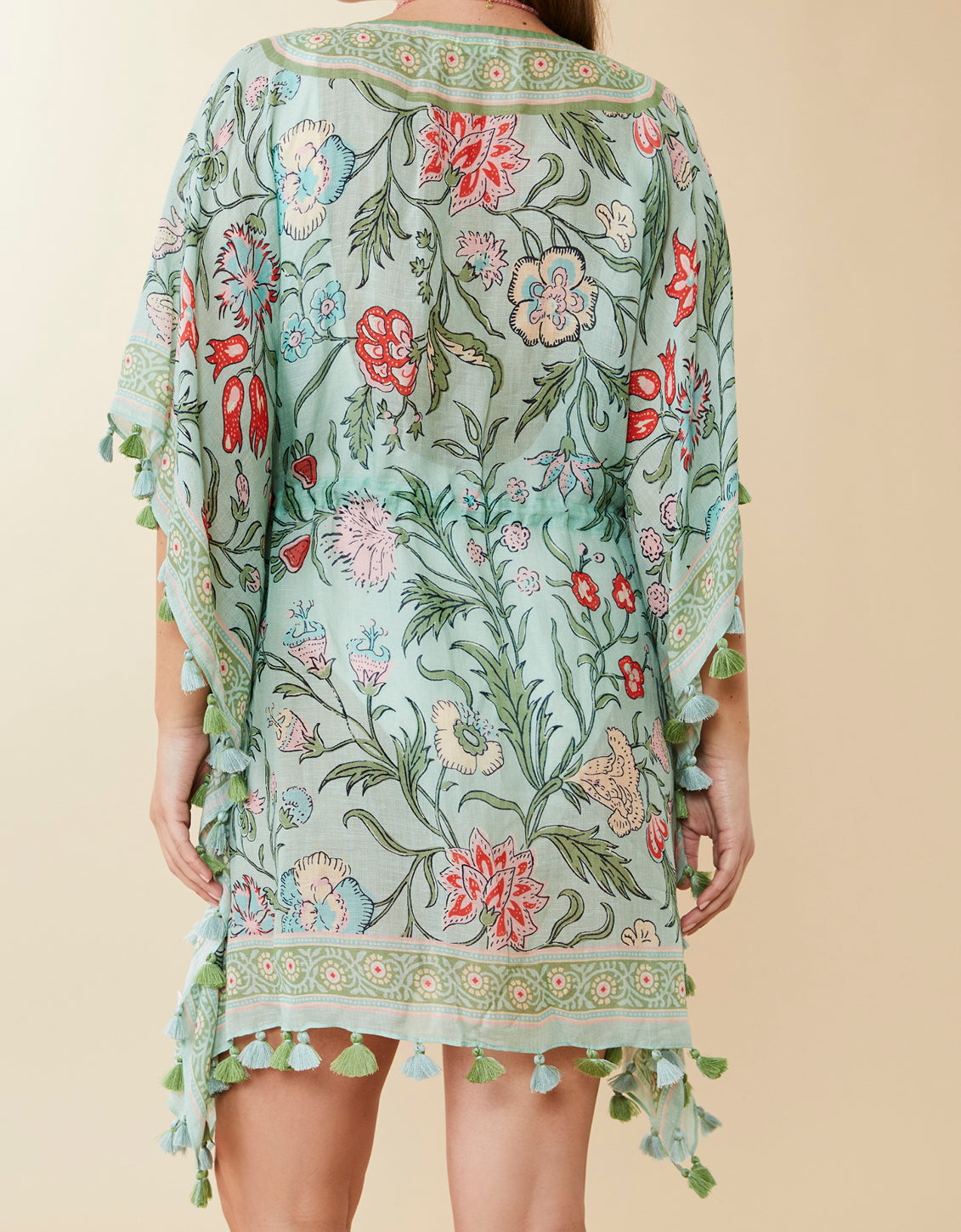  Beach Cover Up Hamilton Floral Block Print
