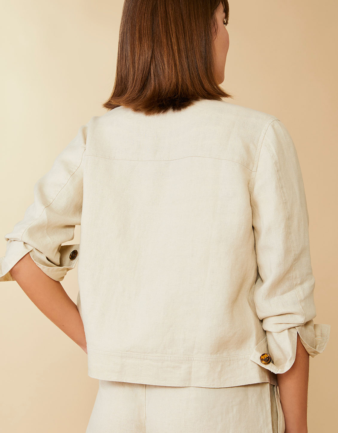  Avalon Linen Jacket Flax