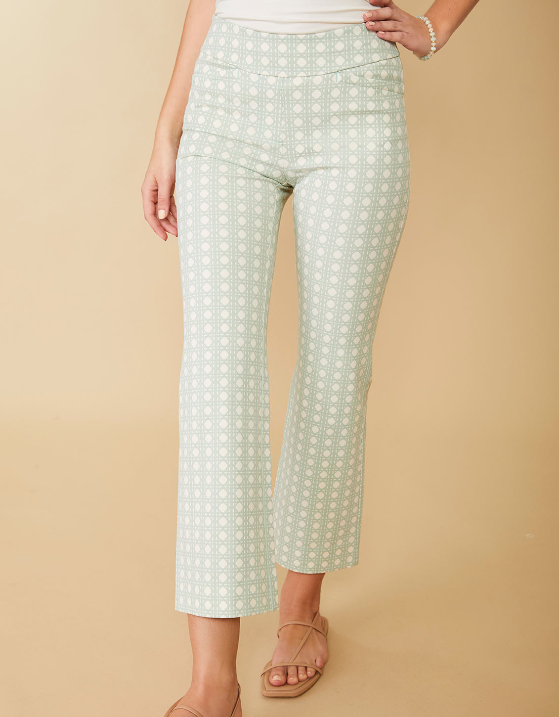  Maren Kick Flare Pant Sugar Mill Cane Seafoam