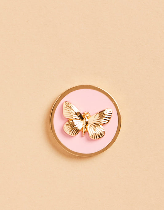  Ball Marker Pink Butterfly