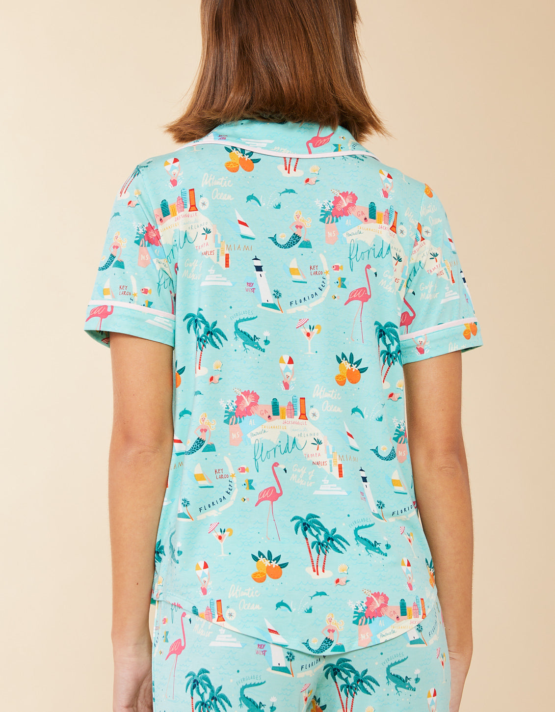 Florida Short Sleeve Pajama Top