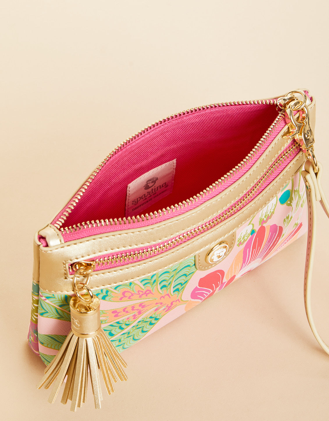  Tassel Wristlet Flamingo Pineapple