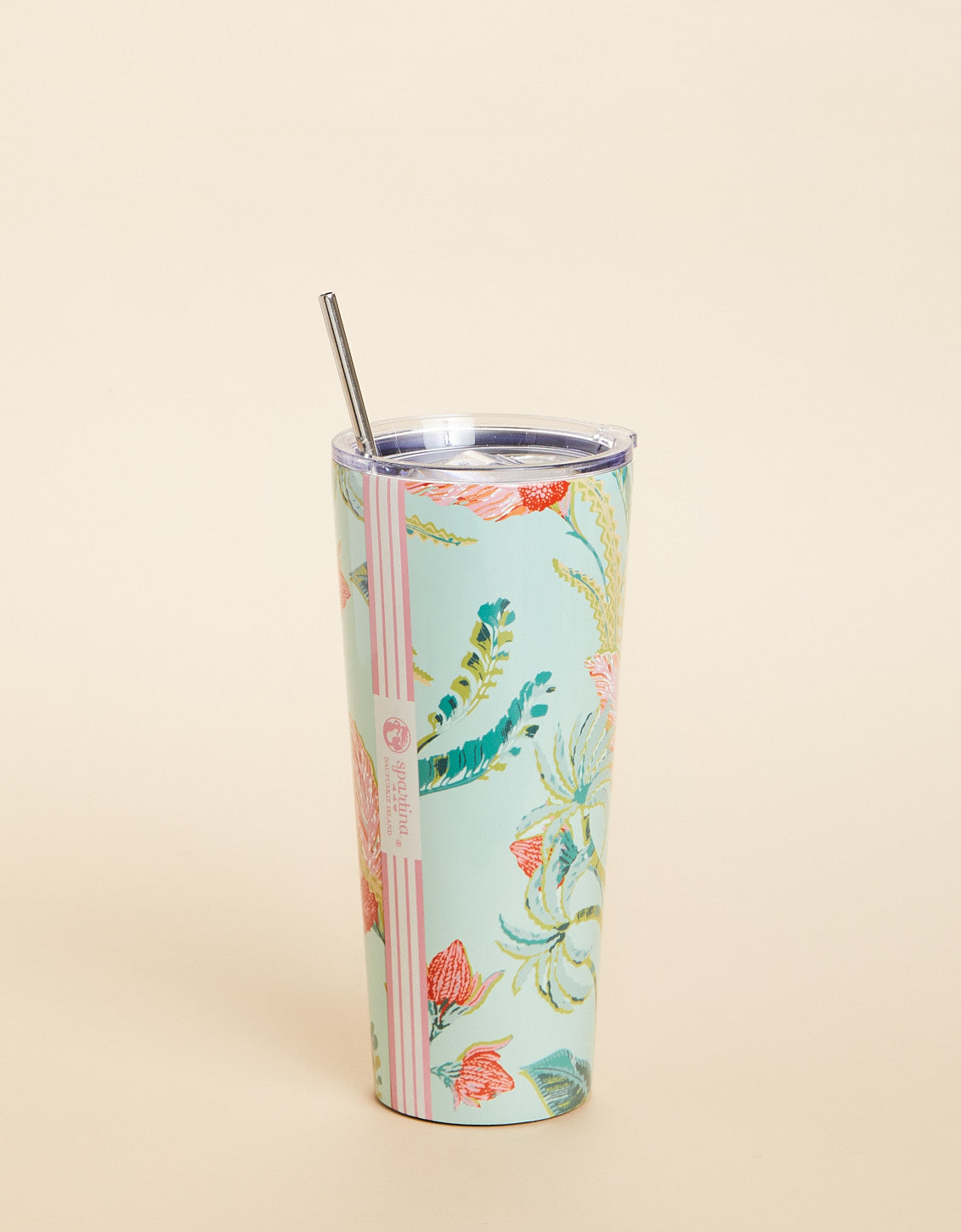  Stainless Steel Drink Tumbler 30 Oz. Queenie Sea Foam