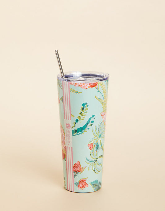  Stainless Steel Drink Tumbler 30 Oz. Queenie Sea Foam