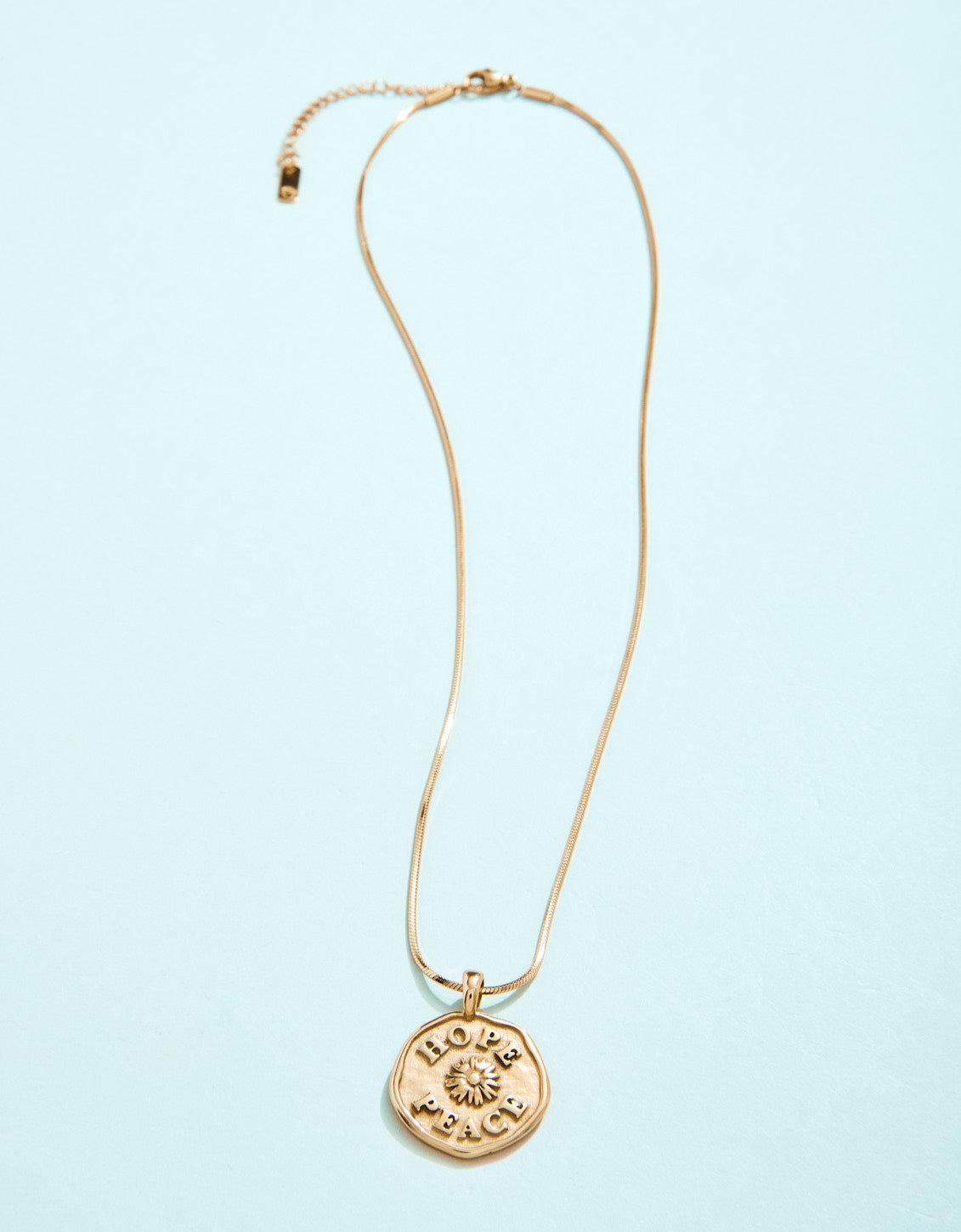  Hope & Peace Talisman Necklace 18"