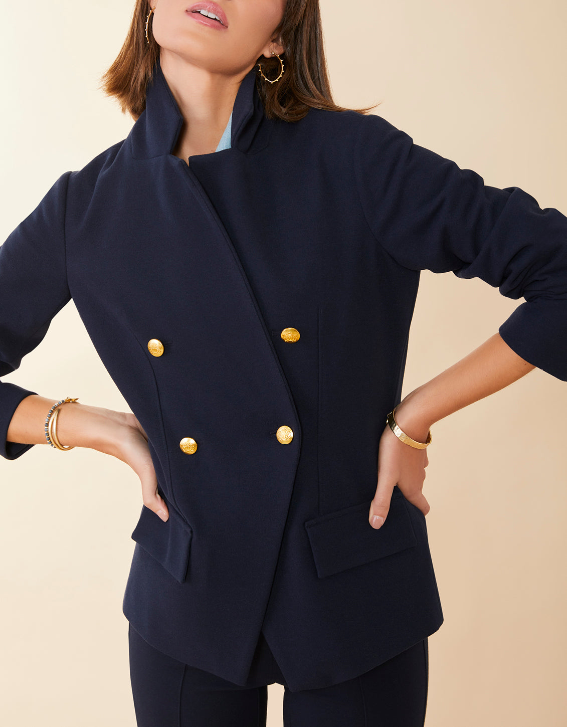  Athena Blazer Slate Blue