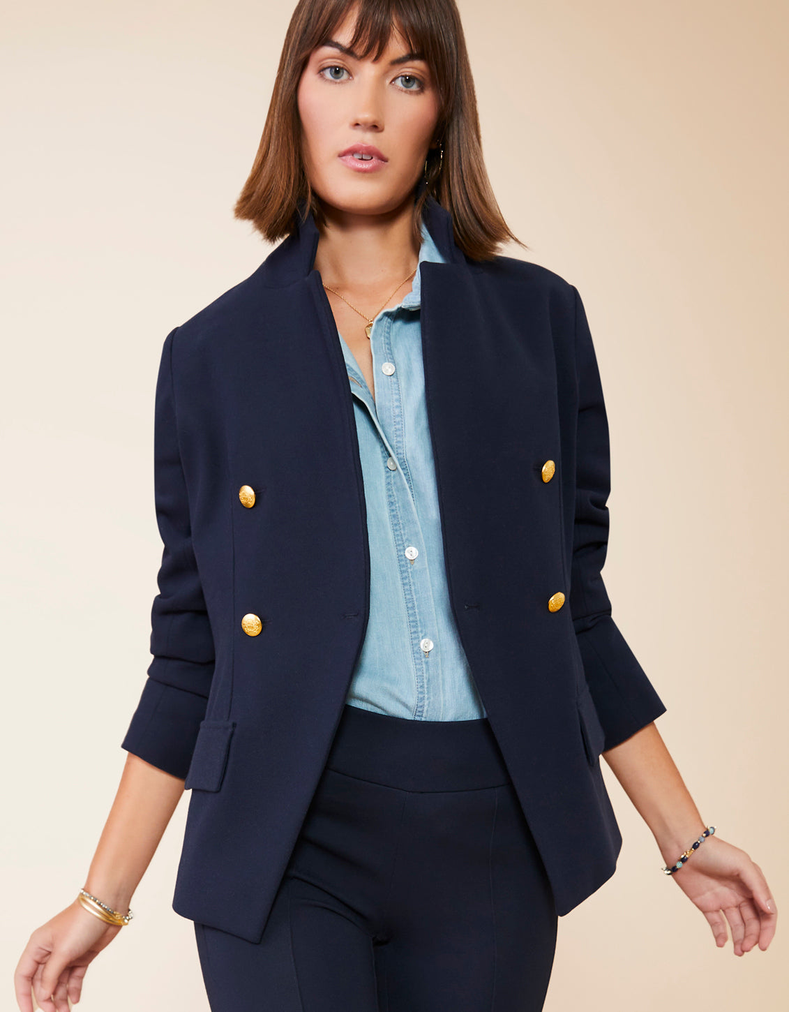  Athena Blazer Slate Blue
