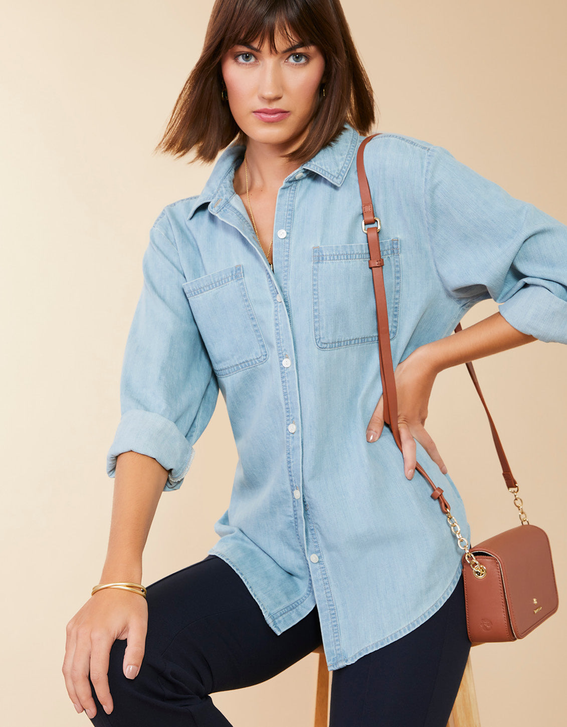  Aida Buttonfront Shirt Isle Of Palm Wash