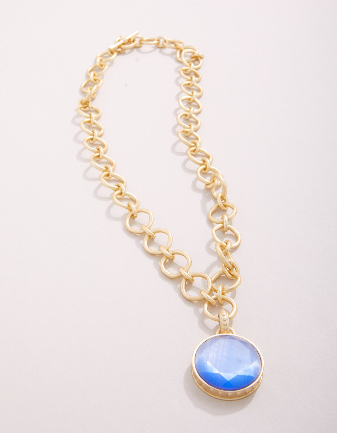  Naia Chunky Necklace 20" Optic Blue
