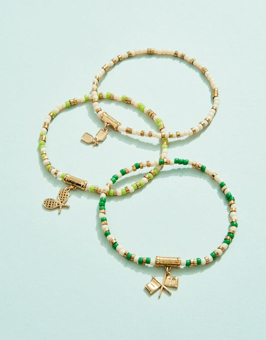  Sporty Beaded Stretch Bracelet